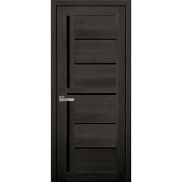 МЕЖКОМНАТНЫЕ ДВЕРИ НОВЫЙ СТИЛЬ Мода ПВХ ULTRA Диана с черным стеклом